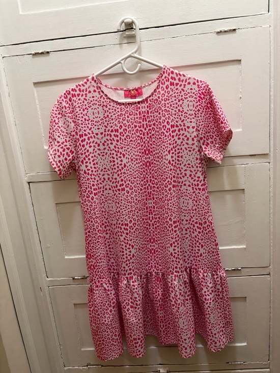 Kaeli Smith Dresses & Skirts - Kaeli Smith Pink and White Leopard Mini Dress